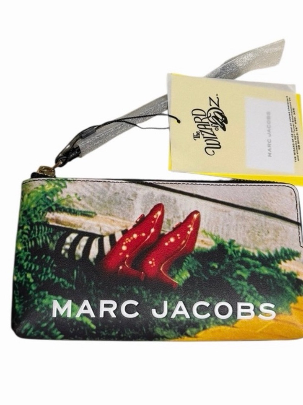 Marc Jacobs Multicolor Wristlet Wallet with Red Shoe Graphic